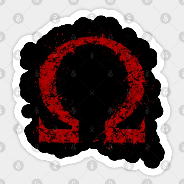 Omega Red Omega Sticker TeePublic